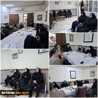 جلسه سرپرست دانشگاه ملی مهارت استان لرستان با اعضای غیر هیات علمی آموزشکده ملی مهارت دختران خرم آباد