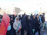 حضور دانشگاهیان دانشگاه ملی مهات واحد استان لرستان در راهپیمایی  یوم اللّه 22 بهمن 1403 6