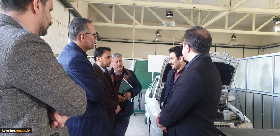 بازدید سرپرست دانشگاه ملی مهارت استان لرستان با شروع نیمسال دوم سال تحصیلی 04-1403 از آموزشکده ملی مهارت پسران بروجرد.  14