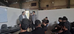 بازدید سرپرست  دانشگاه ملی مهارت استان لرستان از کلاس‌ها، کارگاه‌ها و فضاهای آموزشی دانشکده ملی مهارت پسران خرم آباد 6