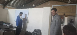 بازدید سرپرست  دانشگاه ملی مهارت استان لرستان از کلاس‌ها، کارگاه‌ها و فضاهای آموزشی دانشکده ملی مهارت پسران خرم آباد 2