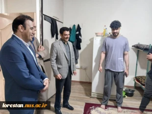 بازدید سرپرست دانشگاه ملی مهارت استان لرستان  از خوابگاه‌ها و سلف سرویس دانشجویی و سالن ورزشی دانشکده ملی مهارت پسران خرم آباد 4