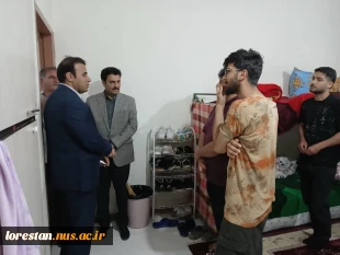 بازدید سرپرست دانشگاه ملی مهارت استان لرستان  از خوابگاه‌ها و سلف سرویس دانشجویی و سالن ورزشی دانشکده ملی مهارت پسران خرم آباد 5