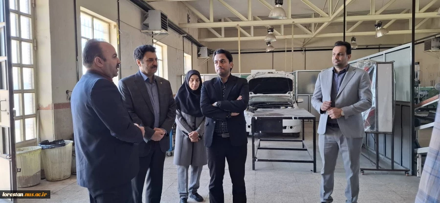بازدید دکتر مهرداد احمدی معاون محترم پژوهش و فناوری دانشگاه ملی مهارت از آموزشکده ملی مهارت پسران بروجرد 5