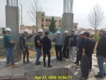 بازدید علمی دانشجویان مقطع کارشناسی مهندسی عمران دانشکده ی ملی مهارت پسران خرم آباد از پروژه نهضت ملی مسکن اداره کل راه و شهرسازی استان لرستان  3