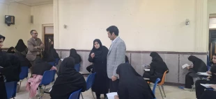 بازدید رئیس دانشگاه ملی مهارت استان لرستان از روند برگزاری امتحانات پایان‌ترم 7