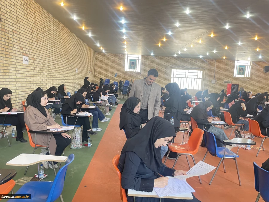 برگزاری سیزدهمین آزمون مشترک فراگیر دستگاه‌های اجرایی کشور (وزارت بهداشت) در دانشگاه ملی مهارت استان لرستان  2