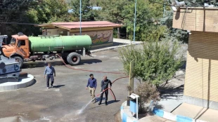 پویش ((روز سبز دانشگاه)) همزمان با شروع سال تحصیلی جدید، با همکاری شهرداری و آتش نشانی شهرستان خرم آباد برگزار شد 2