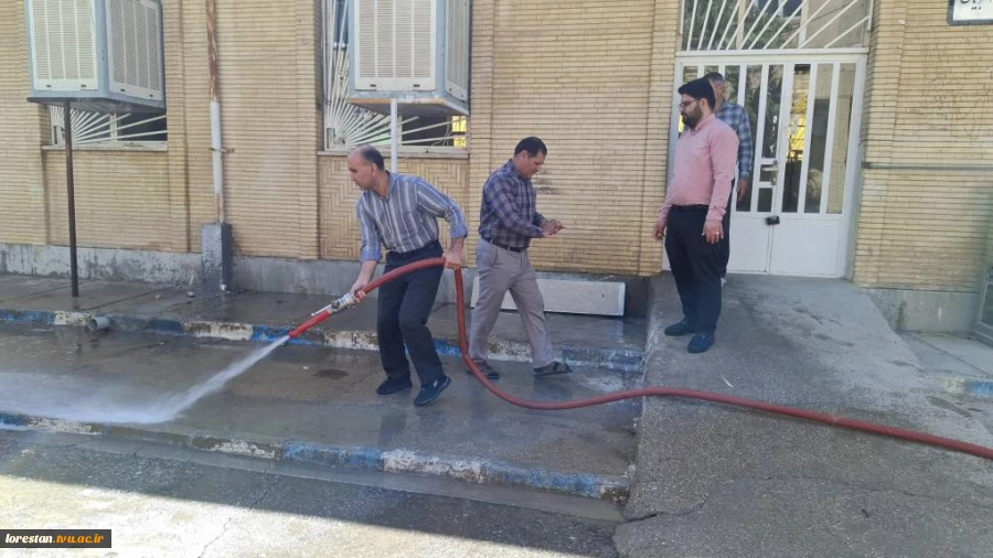 پویش ((روز سبز دانشگاه)) همزمان با شروع سال تحصیلی جدید، با همکاری شهرداری و آتش نشانی شهرستان خرم آباد برگزار شد 2