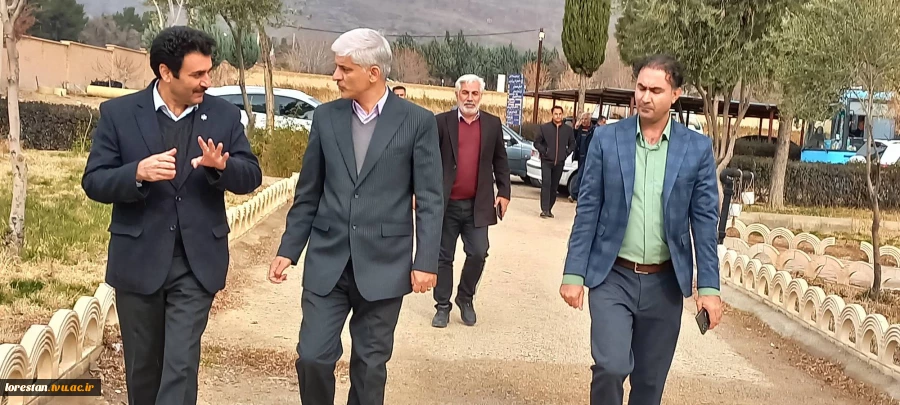 بازدید معاون هماهنگی امور عمرانی عمرانی استانداری لرستان از طرح‌های نیمه‌تمام دانشگاه ملی مهارت استان 4