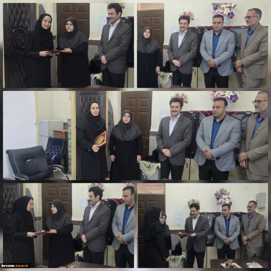 برگزاری مراسم تودیع و معارفه معاونین آموزشی و پژوهشی دانشگاه ملی مهارت استان لرستان و آموزشکده دختران خرم آباد  2