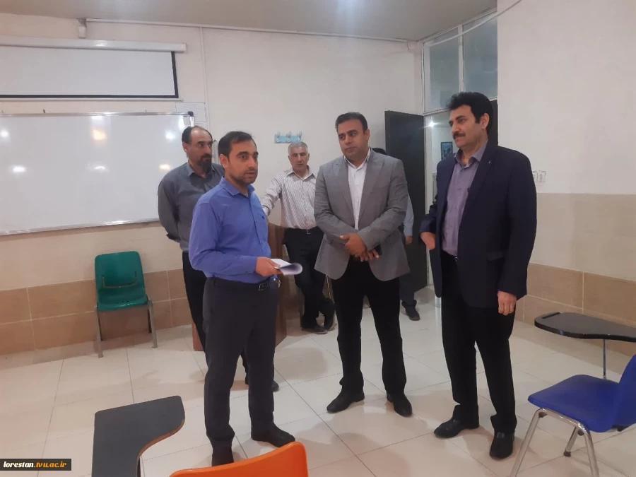 ارزیابی میدانی مدیران سازمان برنامه و بودجه از زیرساخت‌ها و طرح‌های توسعه‌ای دانشگاه ملی مهارت لرستان 6