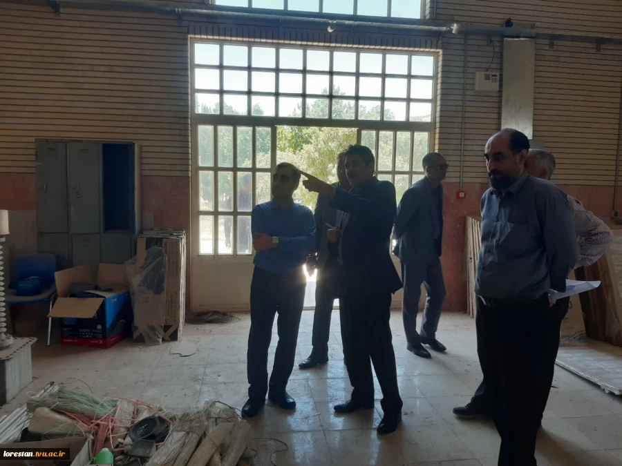 ارزیابی میدانی مدیران سازمان برنامه و بودجه از زیرساخت‌ها و طرح‌های توسعه‌ای دانشگاه ملی مهارت لرستان 10