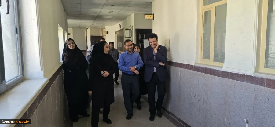 ارزیابی میدانی مدیران سازمان برنامه و بودجه از زیرساخت‌ها و طرح‌های توسعه‌ای دانشگاه ملی مهارت لرستان 13
