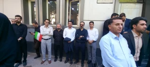 برگزاری مراسم آیین وداع و بدرقه آقای شهید ایران با حضور دانشگاهیان در استانداری لرستان 4