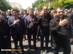 دانشگاهیان استان لرستان در «سوگ» و «بیعت» از میدان شهدا تا مصلی الغدیر خرم‌آباد  5