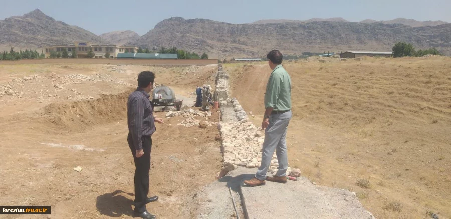 بازدید رئیس دانشگاه ملی مهارت استان لرستان از روند اجرای پروژه حصارکشی آموزشکده‌های خرم‌آباد
 2