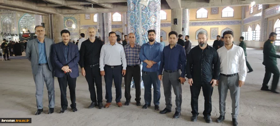 حضور رئیس، معاونان و کارکنان دانشگاه ملی مهارت استان لرستان در مراسم سومین روز خاکسپاری رهبر شهید 2