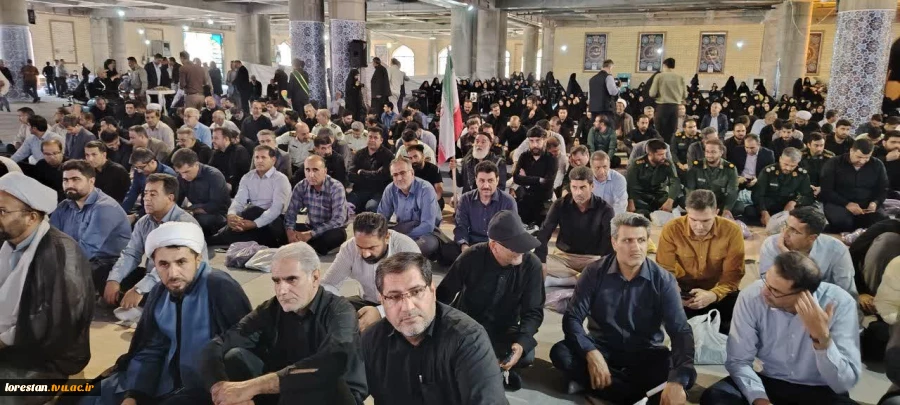حضور رئیس، معاونان و کارکنان دانشگاه ملی مهارت استان لرستان در مراسم سومین روز خاکسپاری رهبر شهید 4