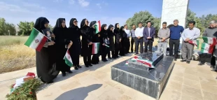 برگزاری مراسم تجدید عهد با آرمان‌های شهدا در دانشگاه ملی مهارت لرستان همزمان با هفته دولت  2