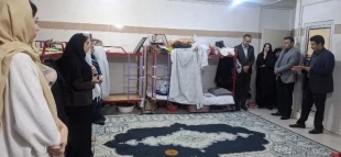 بازدید رئیس دانشگاه ملی مهارت استان لرستان از خوابگاه دانشجویی آموزشکده دختران خرم‌آباد 12